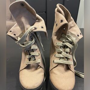 Lace up Aldo high heel boots